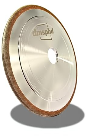 CBN Chainsaw Grinding Wheel – 5-3/4 Diameter, 3/16 Thick, 7/8 Arbor – 80 Grit Sharpener Disc for 3/8 & .404 Pitch Chains – Fits Oregon & Most Chainsaw Grinders – Durable Electroplated CBN Abrasive