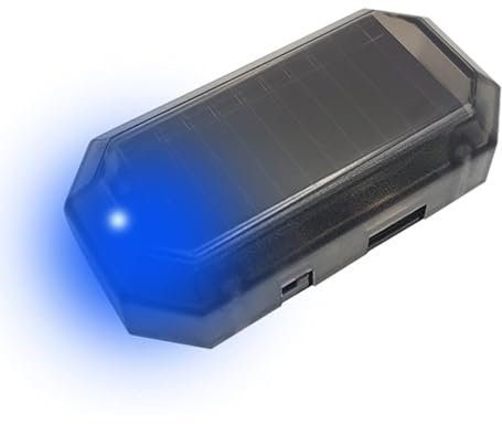 Dgayaeic Auto-Alarme für Diebstahl – Fahrzeugsicherheitswarnalarm, solarbetrieben, kabellos, wasserdicht, tragbar, hohe Sichtbarkeit, Sicherheitslicht für Fahrzeug, Auto, LKW
