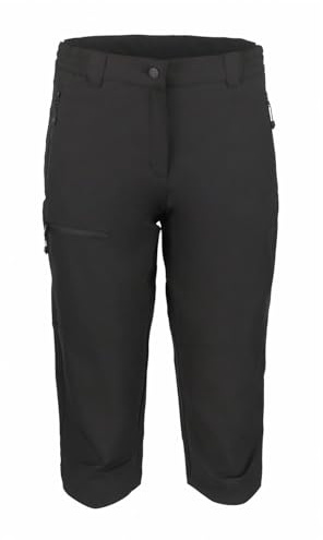 Icepeak Beattie Dreiviertel Caprihose für Damen wasserabweisend, Farbe:Schwarz, Größe:44