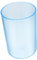 ULTECHNOVO Transparent Toothbrush Cup Water Mug for Bathroom Stylish Drink Holder for Adults Boy Girl Nonporous Gargle Cup Blue