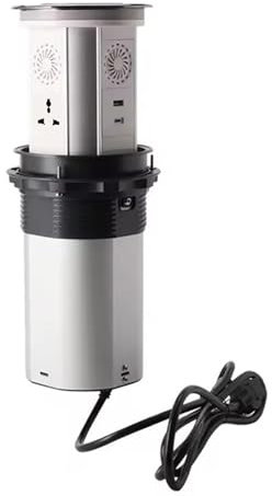 Electric Lifting Sockets - Motorized Pop Up Retractable Outlet with USB Port, Wireless Charging, Bluetooth Speakers, and WiFi