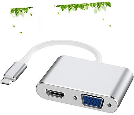 OSOLADY Adattatore Type Vga Design Ultrasottile Trasferimento Compatibile con Dispositivi USB C