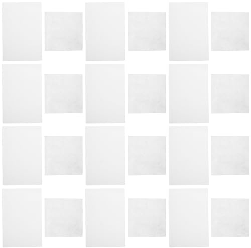 MUELODSIC 20pcs Ironing Film Set Double Sided Tape Adhesive Tape Hot Melt Adhesive Film Patch Iron on Fusible Interfacing for Crafts Fabric White