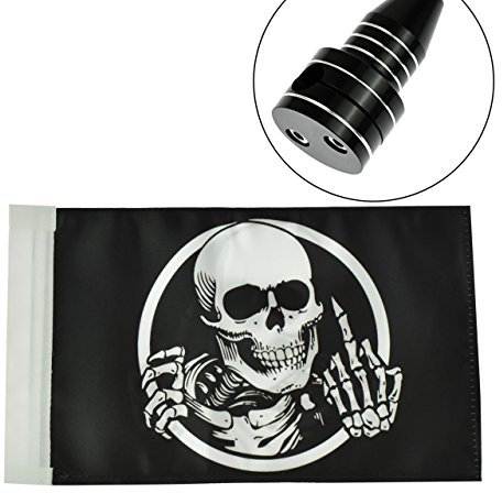 HDBUBALUS Motorrad Hinten Seite Fahnenstange Halterung mit Verstellbarem Gepäck Rack Flagge für Harley Sportster XL 883 1200 Touring Schwarz