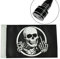 HDBUBALUS Motorrad Hinten Seite Fahnenstange Halterung mit Verstellbarem Gepäck Rack Flagge für Harley Sportster XL 883 1200 Touring Schwarz