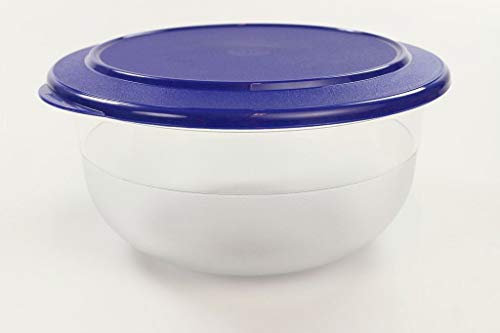 TUPPERWARE Tafelperle 2,1 L OHNE RAND mit mittelblauem Deckel Classic Royal