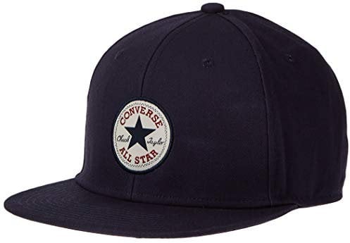 Converse Chuck Patch Snapback Cap Basecap Baseballcap Flat Brim (One Size - dunkelblau)