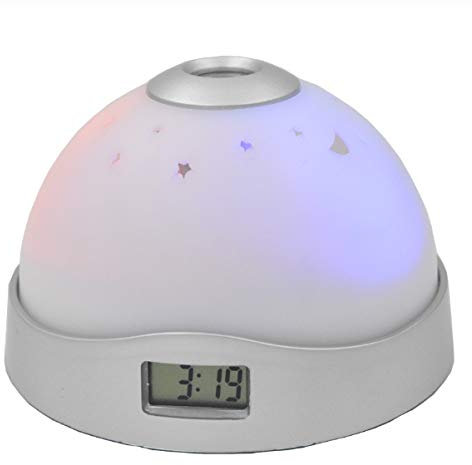 TXWS Réveil Nocturne puits de lumière Réveil Magique Horloge de Projection colorée