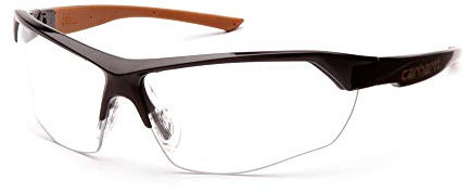 Carhartt Braswell Anti-Fog Bifocal Reading Safety Glasses Eye Protection, Black Frame, Clear Lens, 2.5 Diopters