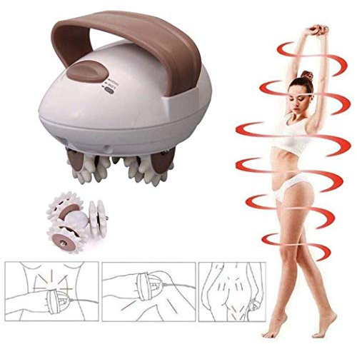 LONGSAND 3D Elektro-Mini Massierergehäuse Schlanker Brand-Fett Anti-Cellulite-Massage Roller Weight Loss Shaper für Gesicht, Arm, Hand, Hals, Fuß und Körper