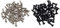 3MM Electric Guitar Bass Pickguard Screws Pick Guards Scratch Plate Mounting Screws for Fender Strat ST Tele TL Stratocaster Telecaster Gibson LP Les Paul SG Guitar Pack of 200, Black and Silver