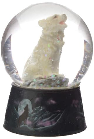 Dream Protector - Protector of the North Wolf Snow Globe WOLF39