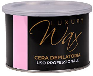 JaDy - Cera Depilatoria Titanio Rosa | Uso Professionale | Adatta a Tutti i Tipi di Pelle | 400ML di Cera a Caldo, Rosa, Luxury Wax