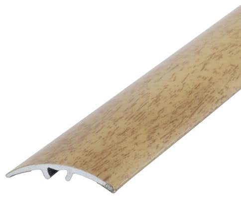 Dalsys Übergangsprofil Anpassungsprofil 90cm x 30mm zum Schrauben inkl. Befestigungsmaterial, aus Aluminium Edle Eiche