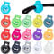 Colourful Cord Clamp Cord Locks Single Hole Spring Cord Locks for Drawstring Dress Backpack 16 Colours 80 Pieces