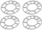 Hbaebdoo 4 StüCk Rad Spurverbreiterungen Unterlegscheiben Platte Rad Spurverbreiterungen 5Mm Bolzen für 4X100 4X114,3 5X100 5X108 5X114,3 5X120