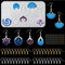 HyzaPhix 91PCS Resin Silikonform Ohrringe, Schmuck Gießformen Epoxidharz Formen Silikon Ohrring Harzformen Gießharz Formen Anhänger Earring Silicone Molds für DIY Halskette Schmuckherstellung