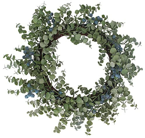 Gisela Graham Eukalyptus und Heidelbeere Weihnachtskranz