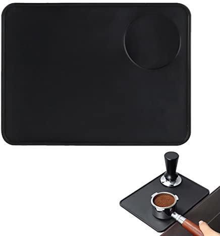 Kaffee Tampermatte, Kaffee Matte, Espresso Tampermatte, Kaffee Tamping Matte, Kaffee Tamper Mat, Silikon Espresso Tamping Corner Coffee Tamper Holder Pad für Barista-Tool Home Kitchen Bar Café,1 Pack