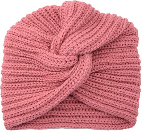 Faringoto Chemo-Kopfbedeckung für Damen, Turban, gestrickt, gekreuzter Kopf, Lndian Bonnet