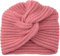 Faringoto Chemo-Kopfbedeckung für Damen, Turban, gestrickt, gekreuzter Kopf, Lndian Bonnet, rose, Einheitsgröße