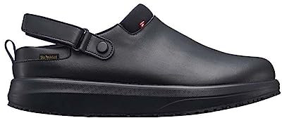 JOYA Ace SR M Black, Clogs für Herren aus Leder, schwarz