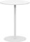 Meubles de Bistro Classique- Table de Bout en métal/Table d'appoint/Table de Nuit/Petite Table Ronde pour Le Salon, Patio, véranda, Blanc (Size : Dia 40.5 x H 62cm)