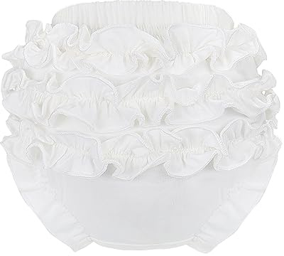 Billion Xin Girls Knickers - Ruffle Panty Diaper Covers for Toddlers, Cute Cotton Baby Shorts