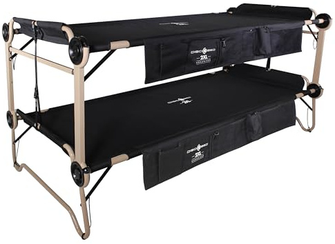 Disc-O-Bed Feldbett Disc-O-Bed 2XL mit Seitentaschen schwarz