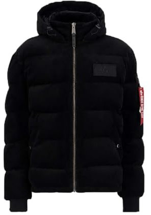 Alpha Industries Herren Puffer Cord Für Winterjacke, Schwarz, M EU