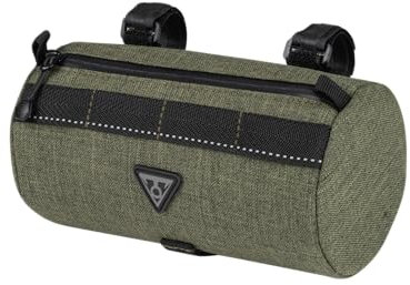 Topeak Unisex – Erwachsene Tubular BarBag Slim Lenkertasche, Grün, 19x10 cm