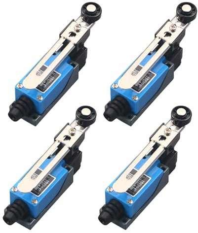 4 pezzi Interruttore di finecorsa regolabile Lever 1NC 1NO leva per scooter con 5 cm regolabile, interruttore alternatore automatico ME-8108 Limit Interruttore, Interruttore di posizione per