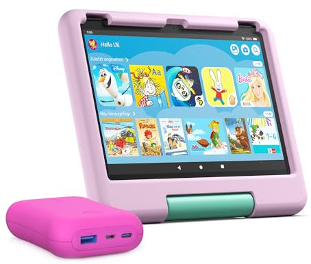Amazon Fire HD 10 Kids-Tablet + tragbares Ladegerät für Kinder, „Made for Amazon“