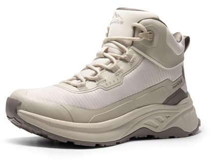 NORTIV 8 Women's Lightweight Hiking Boots Waterproof Trekking for Outdoor,Size 7.5,Khaki,SNHB241W