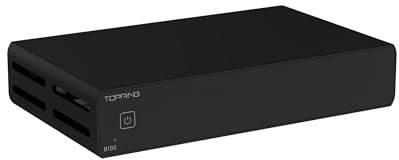 TOPPING B100 Mono Pure Power Amplifier - 100W Ouput BAL/SE Input 3 Gain 151dB SNR and DNR AMP with 12V Trigger (Black)
