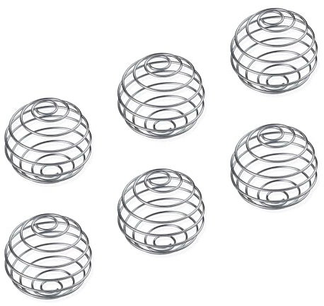 6Pcs Protein Shaker Ball, Stainless Steel Wire Whisk Ball, Milkshake Ball for Shaker Bottle (Diameter 5cm/2 inch)