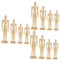 VILLCASE 12 Stück Figur Skizze Modell Bewegliches Gelenk Puppe Puppe Ornament Bewegliches Gelenk Puppe Puppen Marionette Dekor Künstler Skizze Zeichnung Puppe Holzpuppe Ornament Holzpuppe