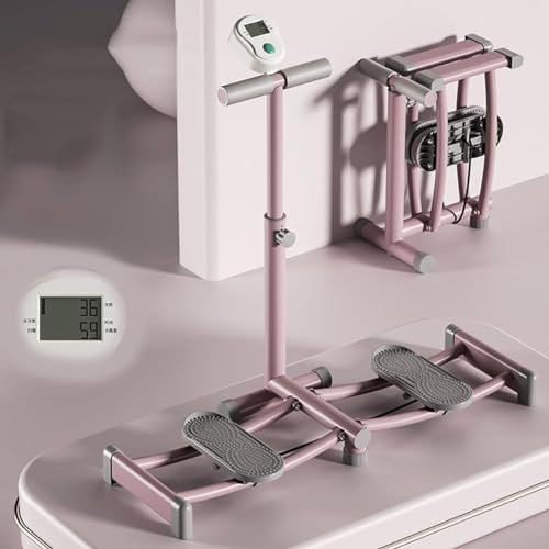 Clip Leg Exercise Ski Machine - 2 in 1 Leg Exerciser for Postpartum Repair Inner Thigh Armrest Slim Legs, Fitness Pedal Trainer for Body Building Hip Shaping