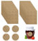Kraftpapier Aufkleber (420 Stück), Marmeladen Etiketten, EIN Blatt mit 12 Etiketten, 35 Blätter, Für Backen Geschenktüten Karte Briefumschlag Flasche und Hochzeit