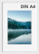 COMPOLICY Bilderrahmen Rahmen Bilderrahmen Picture Frame Aufhängen Posterrahmen Für Fotos, Bilder, Poster (Weiß, A4)