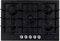PGPP75140CS - Piano cottura a gas, 5 fuochi, 75 cm, Nero