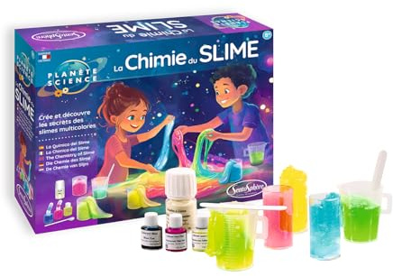 Sentosphère – Planète Science - La Chimie du Slime - Fabriquer Son Propre Slime - Atelier Créatif - pour Enfants dès 8 Ans - Fabriqué en France - 28300, Nouveau Facing