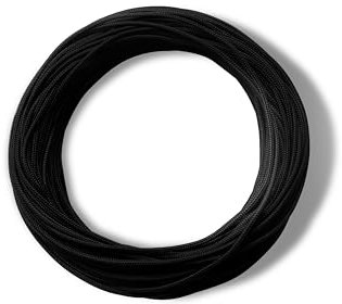 Realm Roman Blind Cord 1.2mm String For Austrian Festoon Cording (Black, 20 metre)
