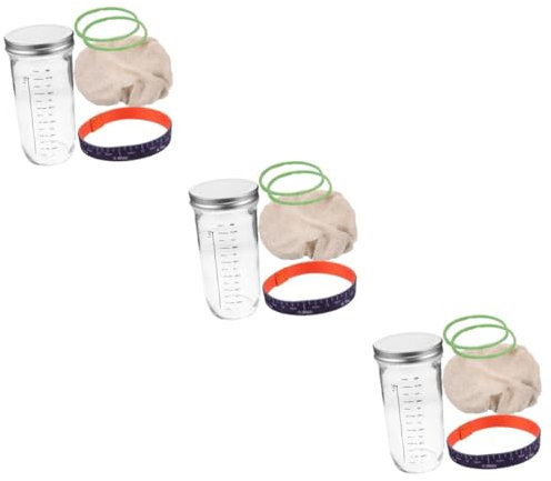 ABOOFAN 3 Sets Glass Jar Appetizer Pressure Cooker Handle Replacement Artificial Decoration Small Kitchen Appliances Funky Pressure Cooker Gasket Tongs Kitchen Opener Feeder Logo Paper