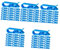 CHILDWEET 5sets Garbage Bag Clip Car Trash Can Outdoor Garbage Bin Foldable Bag Clips Bin Bag Waste Bag Holder Clear Waste Paper Bag Holder Hoop Bin Liners Trash Can Bands Junk 50pcs*5