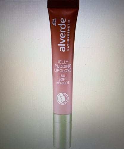 alverde NATURKOSMETIK Lipgloss Jelly Pudding 80 Soft Apricot, 10 ml