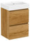Baikal Mueble de Baño Mini. Mueble MONTADO. 2 Cajones Suspendido con Lavabo. Armario de Baño. Lavabo Ceramico. 45cm Teka.