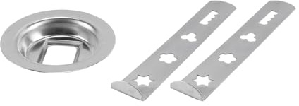 Alnicov Biscuit Attachments Set 8 Shapes Pastry Meat Grinder Accessories Stainless Steel Cookie Press Attachments for Biscuits Desserts