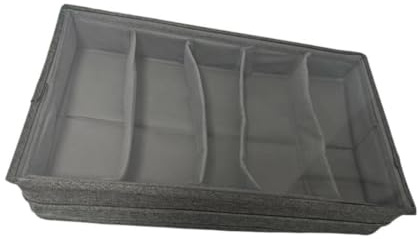 KESOTO Estuche de Almacenamiento de Cubiertos de 5 Compartimentos, Soporte de Almacenamiento de Cubiertos con Asas, Organizador de Caja de Plata para