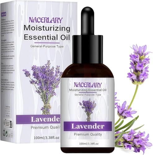 100ml Massageöl für Erwärmen, Entspannen, Nährendes ätherisches öl, Befeuchtung der Haut, Muskelentspannung, Sport Massageöl Körperöl zur Haut für Männer und Frauen, Lavendel